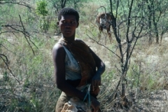 Bushwoman Hunting Edible Bulbs