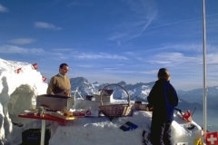 Cuche manning the Kuklos Ice Bar