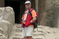 Dan on the steps of Leh's Potala